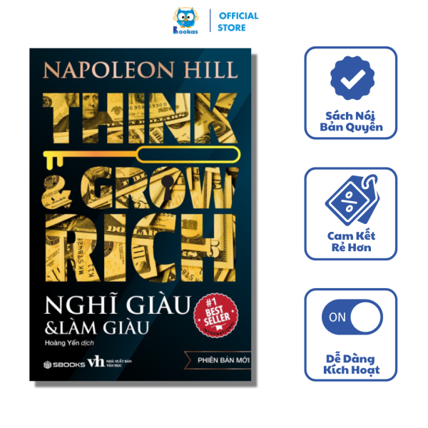 Sách - Nghĩ Giàu & Làm Giàu - Napoleon Hill - BOOKAS AUDIO (E - VOUCHER)